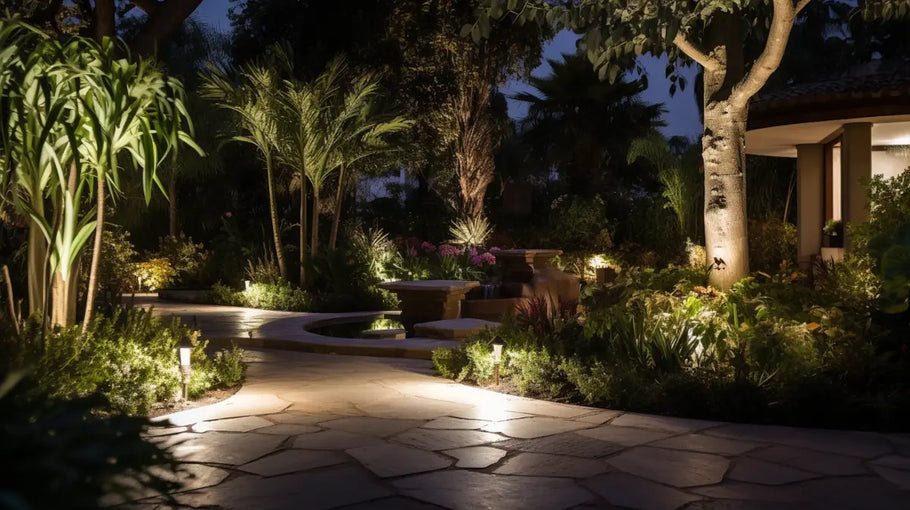 Landscape Lighting: Choosing Between Uplighting and Downlighting