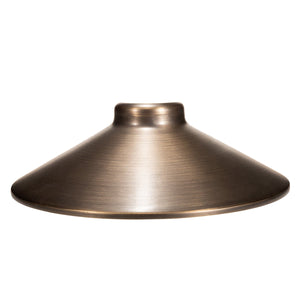 Total Light Boca Brass Path Light- 8" Shade 15" Stem - Total Light Landscape Lighting Solutions