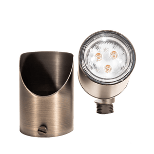 Total Light Blaze Up Light Classic Brass - Total Light Landscape Lighting Solutions