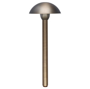 Total Light® Melbourne Dome Style Brass Path light with 15" Stem